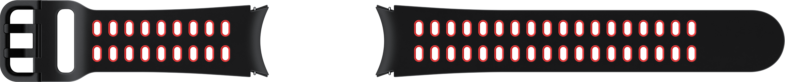 SAMSUNG Extreme Sport (20mm, M/L) - Fascia da braccio (Nero/Rosso)