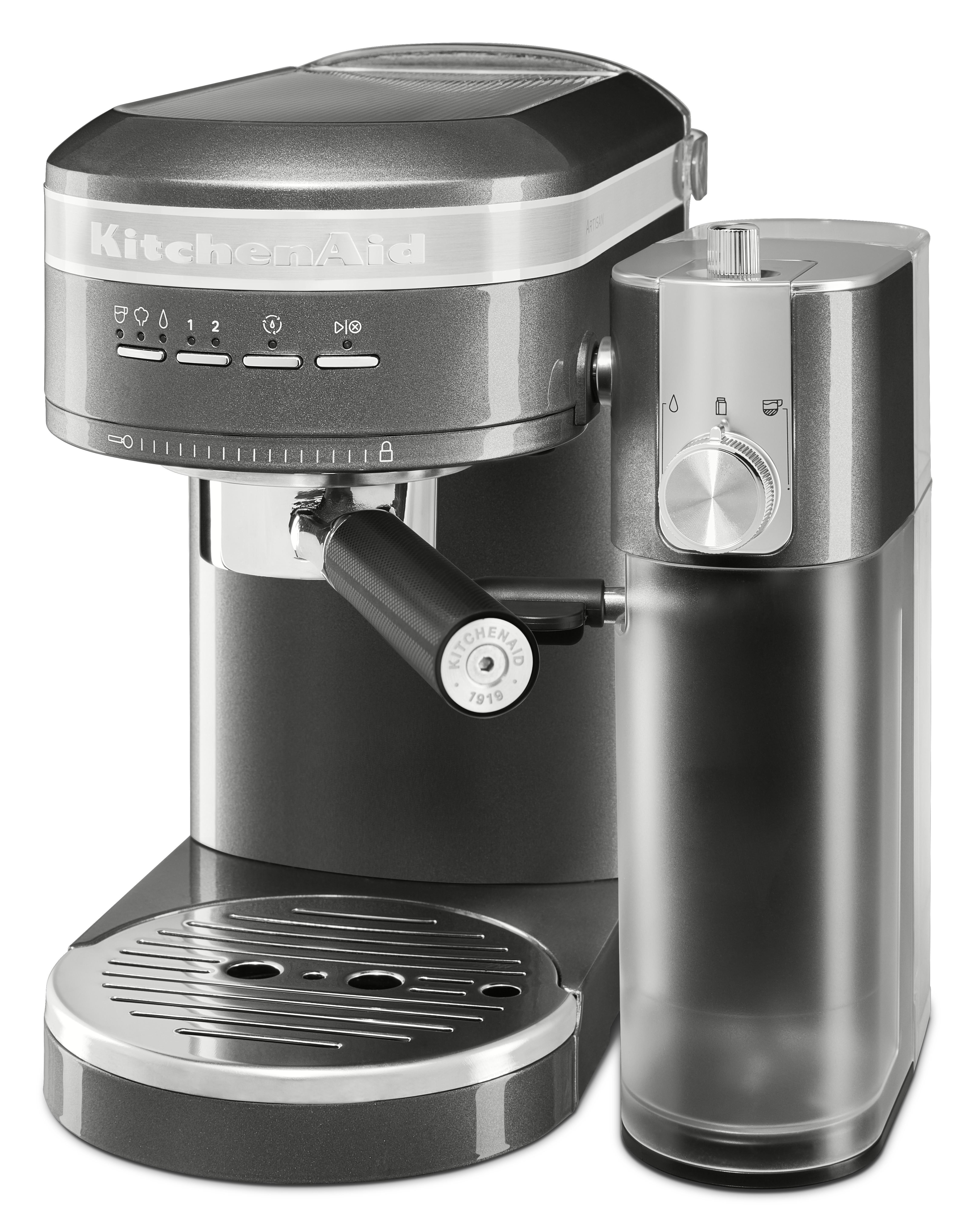 KITCHENAID 5KES6503EMS ARTISAN  Espressomaschine Medaillon Silber