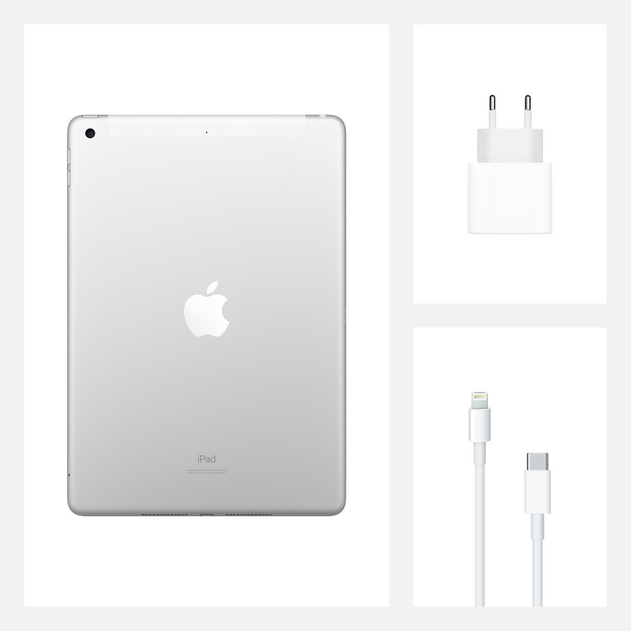 Apple iPad (2020 8ª gen), 128 GB, Plata, 10.2 ", WiFi+Cell, Retina, Chip A12 Bionic, iPadOS 14