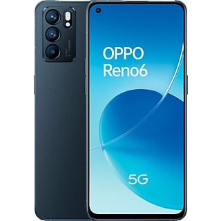 REACONDICIONADO B: Móvil - OPPO Reno6 5G, Negro estelar, 128 GB, 8 GB RAM, 6.44" FHD+, MTK Next 5G-A, 4300 mAh, Android 11