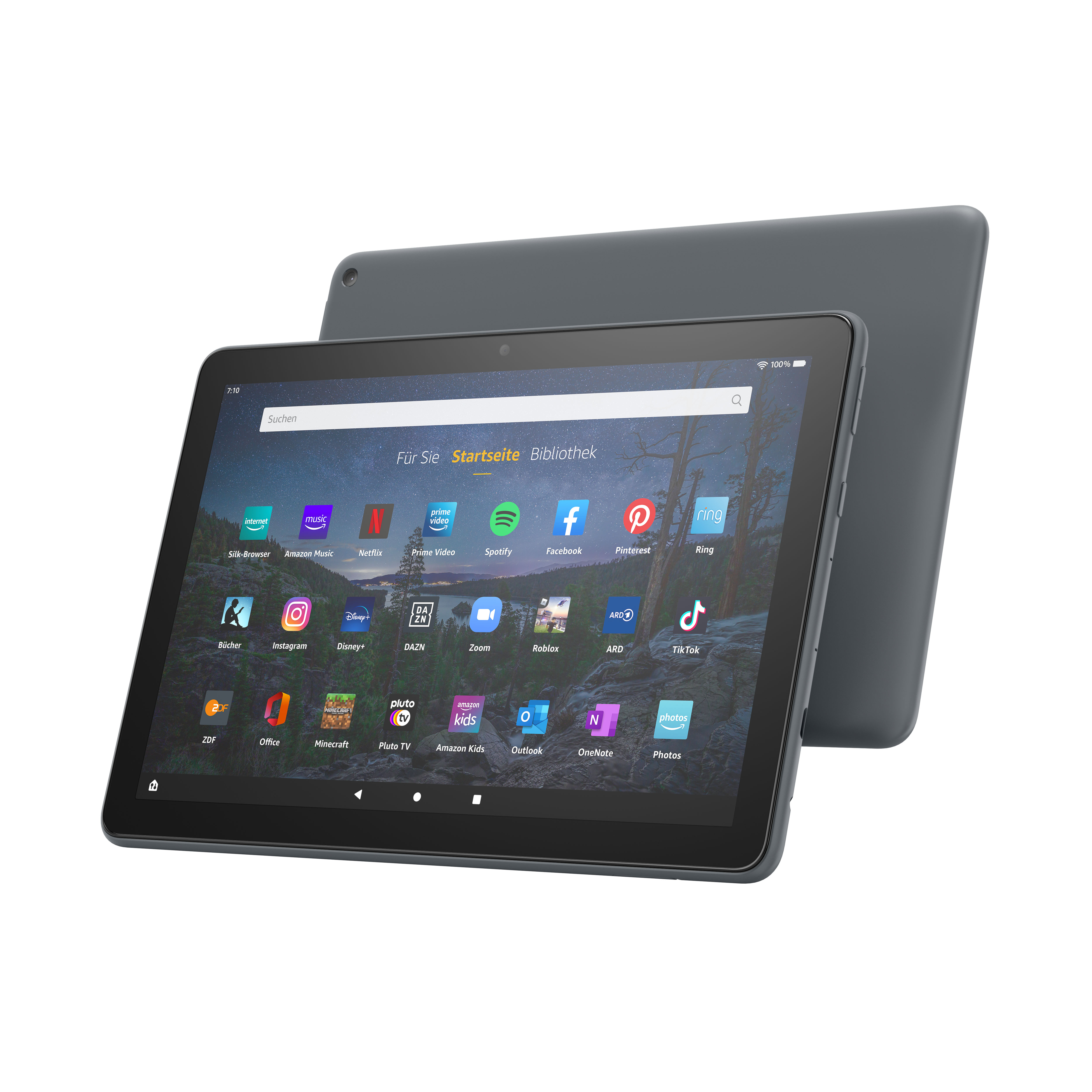 AMAZON FIRE HD 10 PLUS mit Spezialangeboten, Tablet, 32 GB, 10,1 Zoll, Schiefergrau