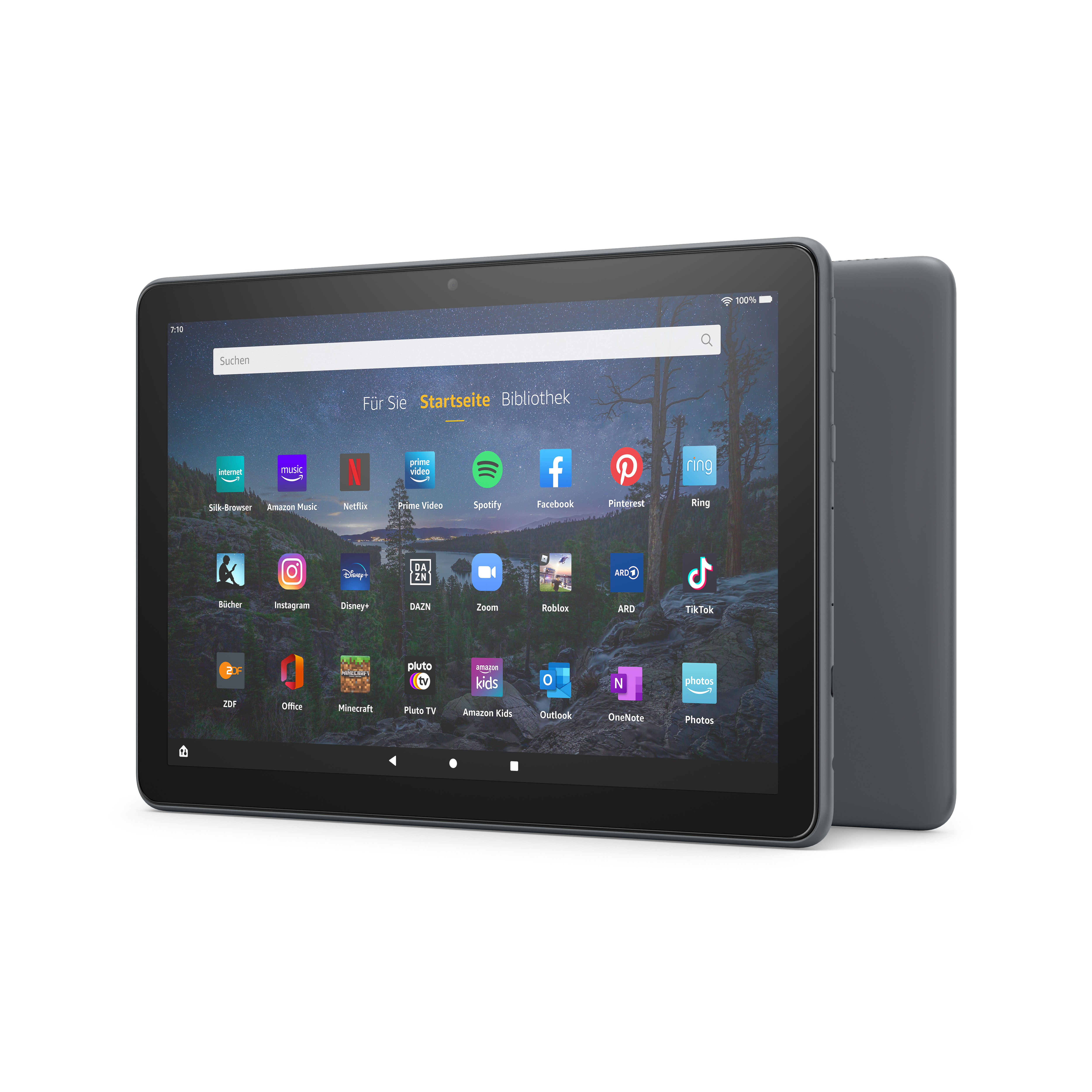 AMAZON FIRE HD 10 PLUS mit Spezialangeboten, Tablet, 32 GB, 10,1 Zoll, Schiefergrau