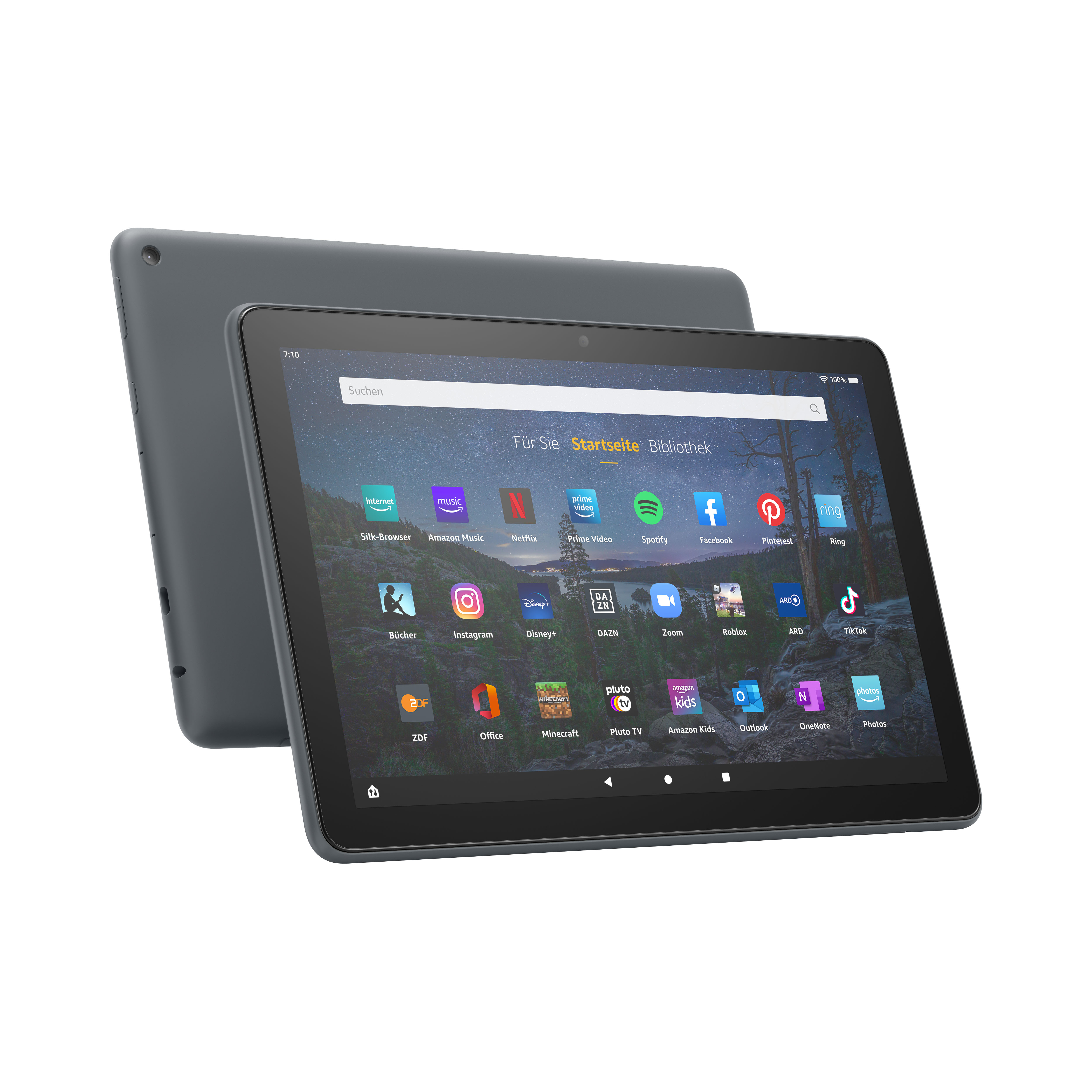 AMAZON FIRE HD 10 PLUS mit Spezialangeboten, Tablet, 32 GB, 10,1 Zoll, Schiefergrau