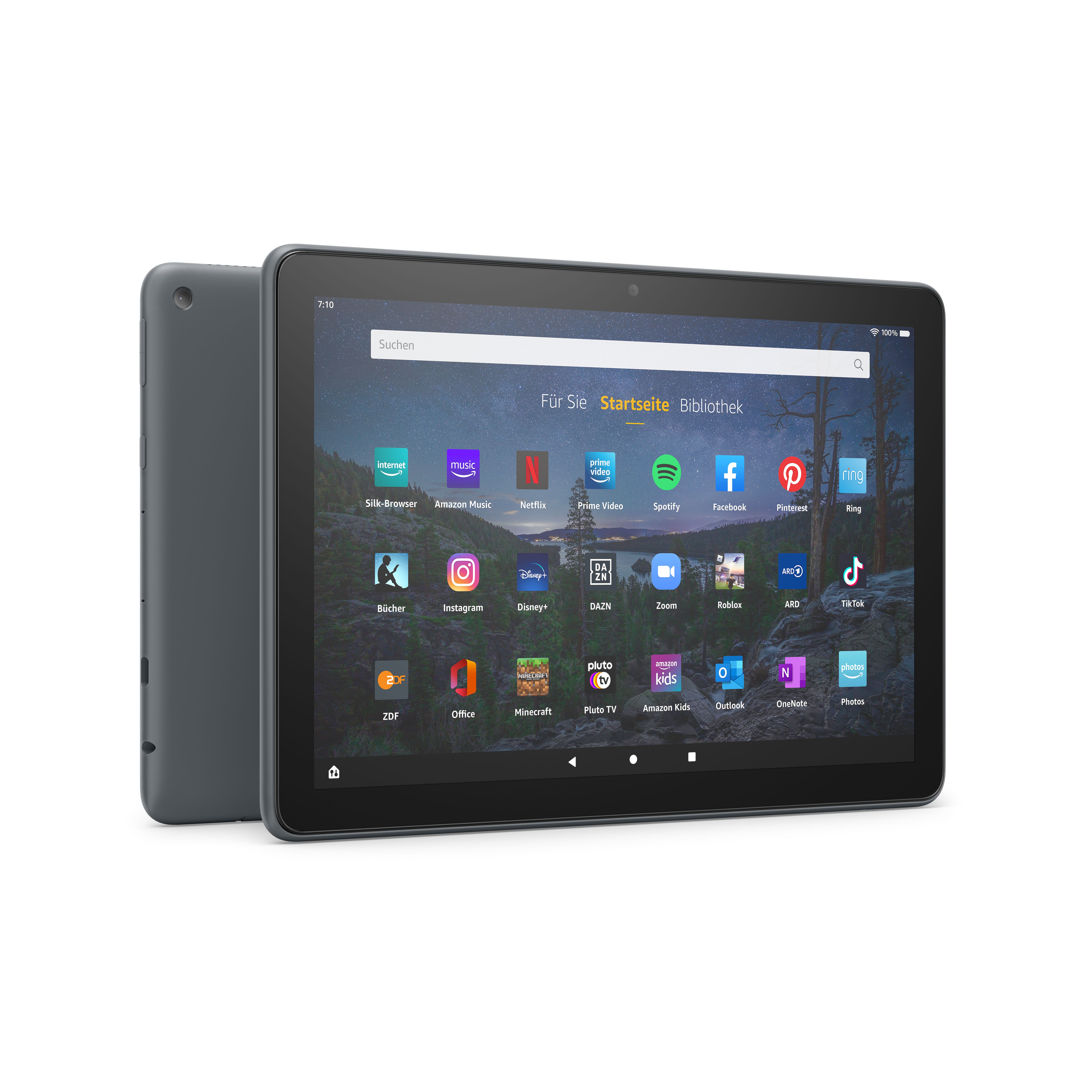 AMAZON FIRE HD 10 PLUS mit Spezialangeboten, Tablet, 32 GB, 10,1 Zoll, Schiefergrau