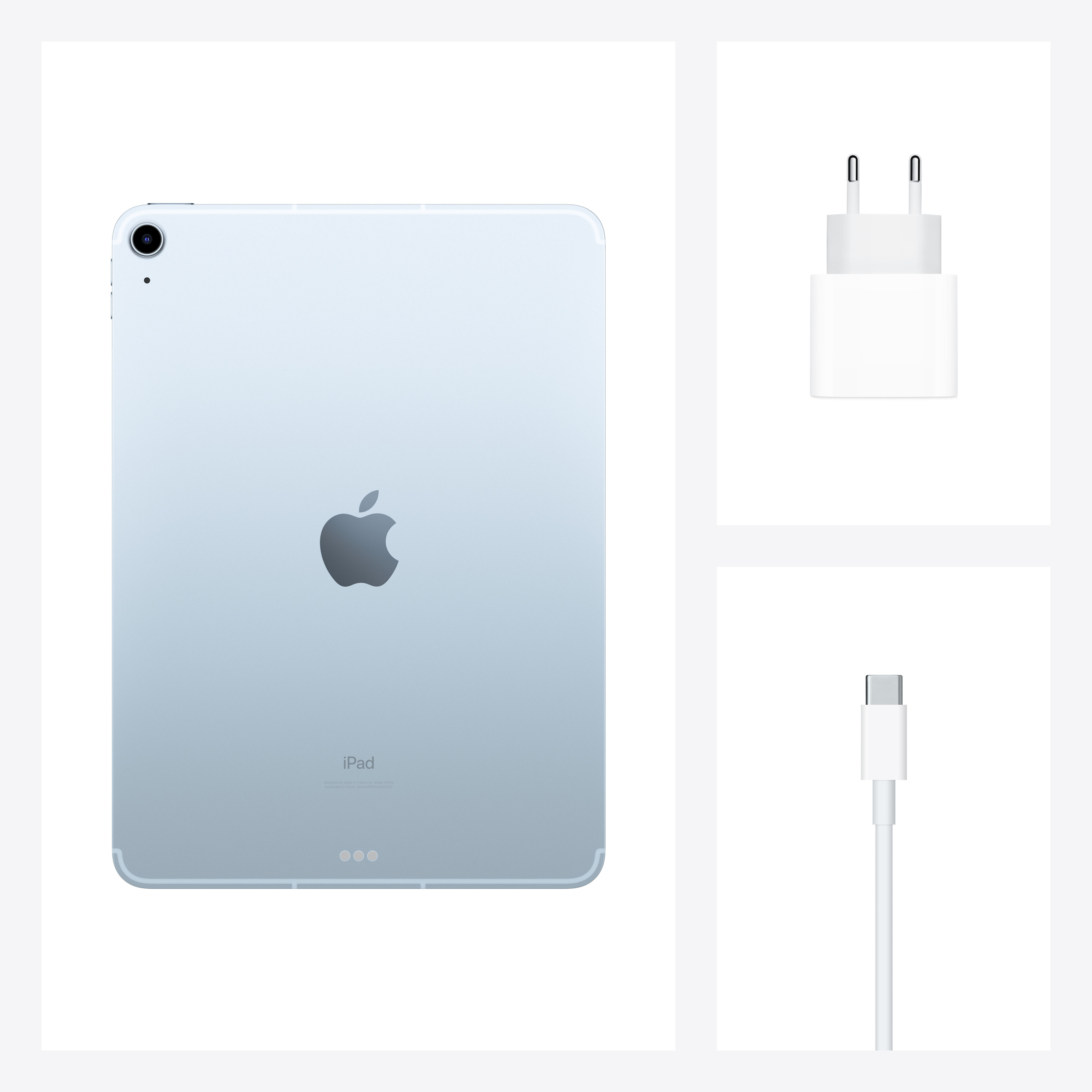 Apple iPad Air (2020 4ª gen), 256 GB, Azul cielo, WiFi+Cell, 10.9", Liquid Retina, Chip A14 Bionic, iPadOS 14