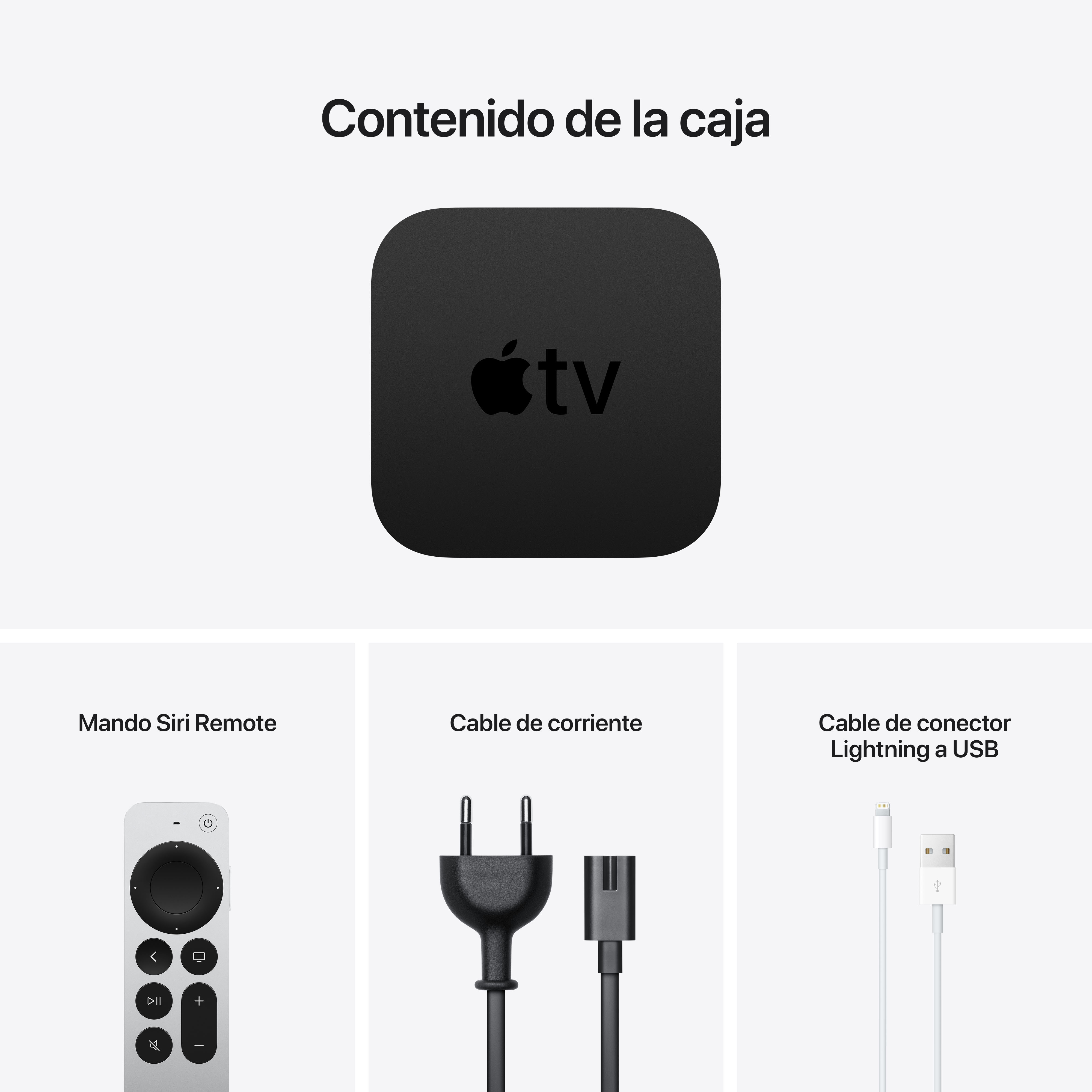 APPLE TV HD, 32 GB, Reproductor multimedia, Mando Siri remote, WiFi