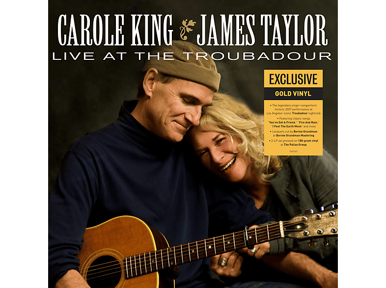 King, Carole / Taylor, James – Live At The Troubadour (2LP Gold) – (Vinyl)
