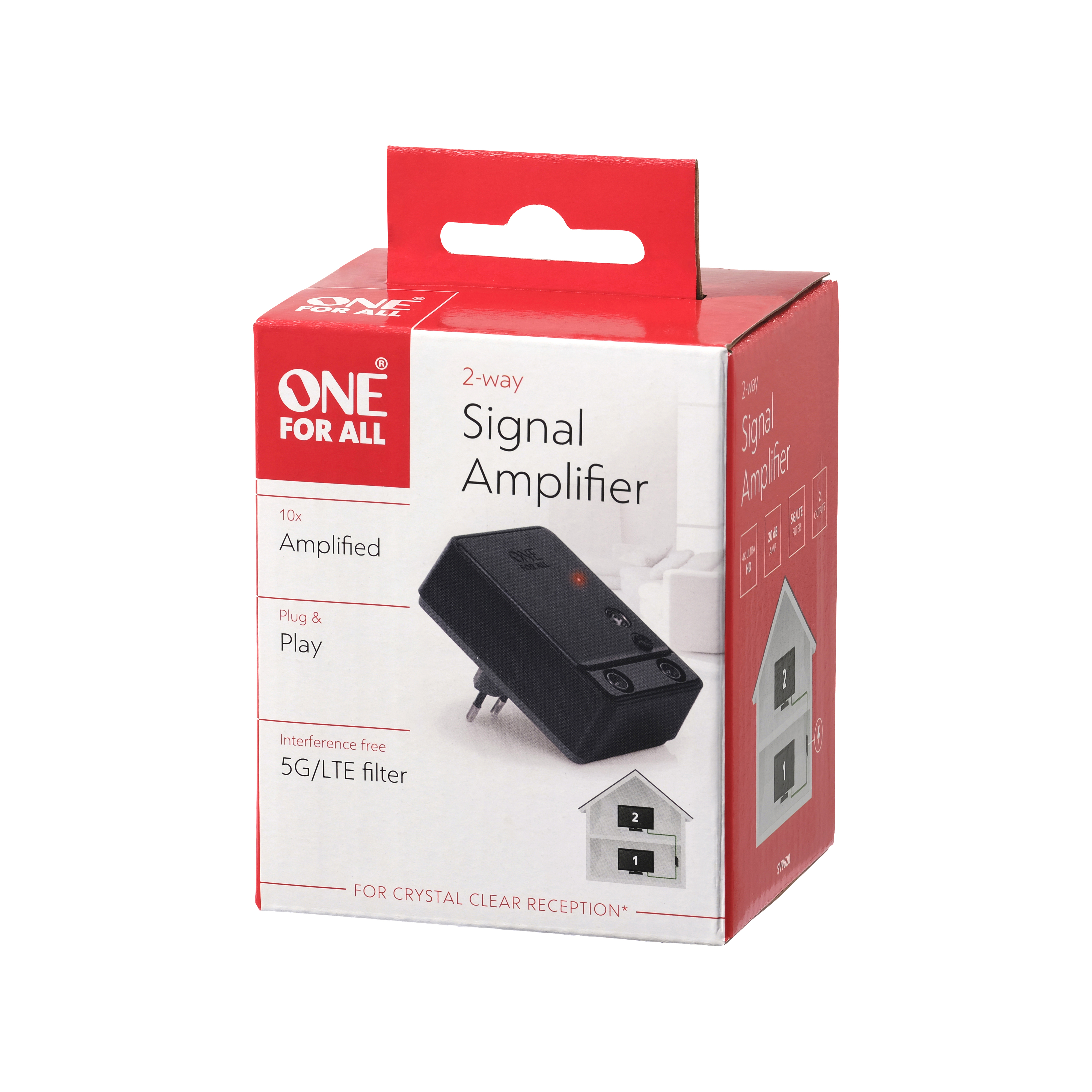 ONE FOR ALL SV9620 2-fach Signalverstärker