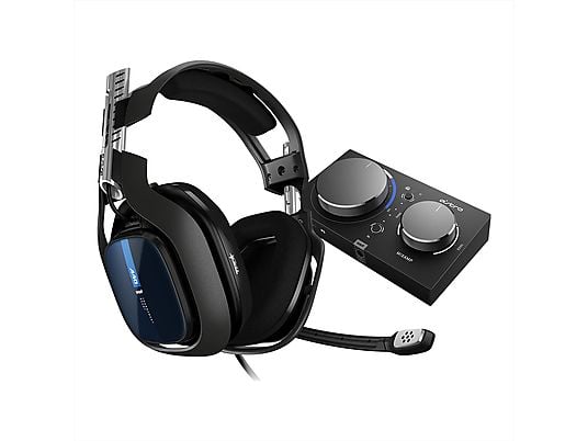 ASTRO GAMING A40 TR Headset + MixAmp Pro, Schwarz-Blau (PS4, PS5, PC, MAC)