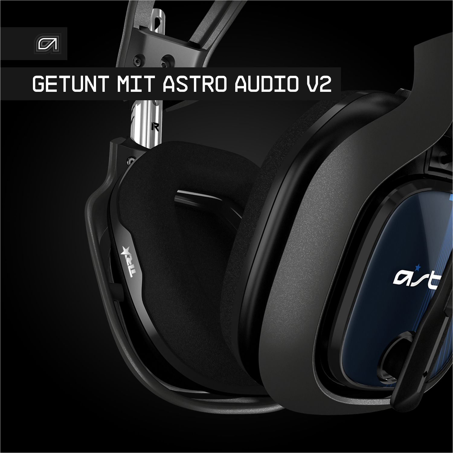 ASTRO GAMING A40 TR Headset + MixAmp Pro, Schwarz-Blau (PS4, PS5, PC ...