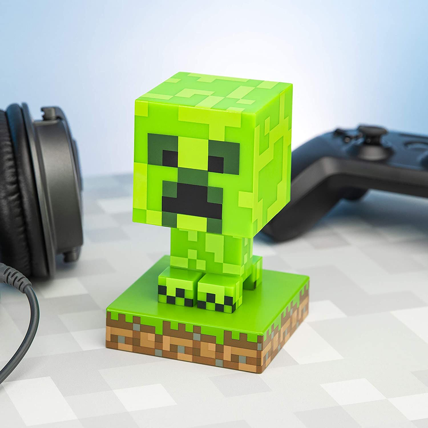 PALADONE Minecraft - Creeper - Lampe décorative (Vert / marron / noir)
