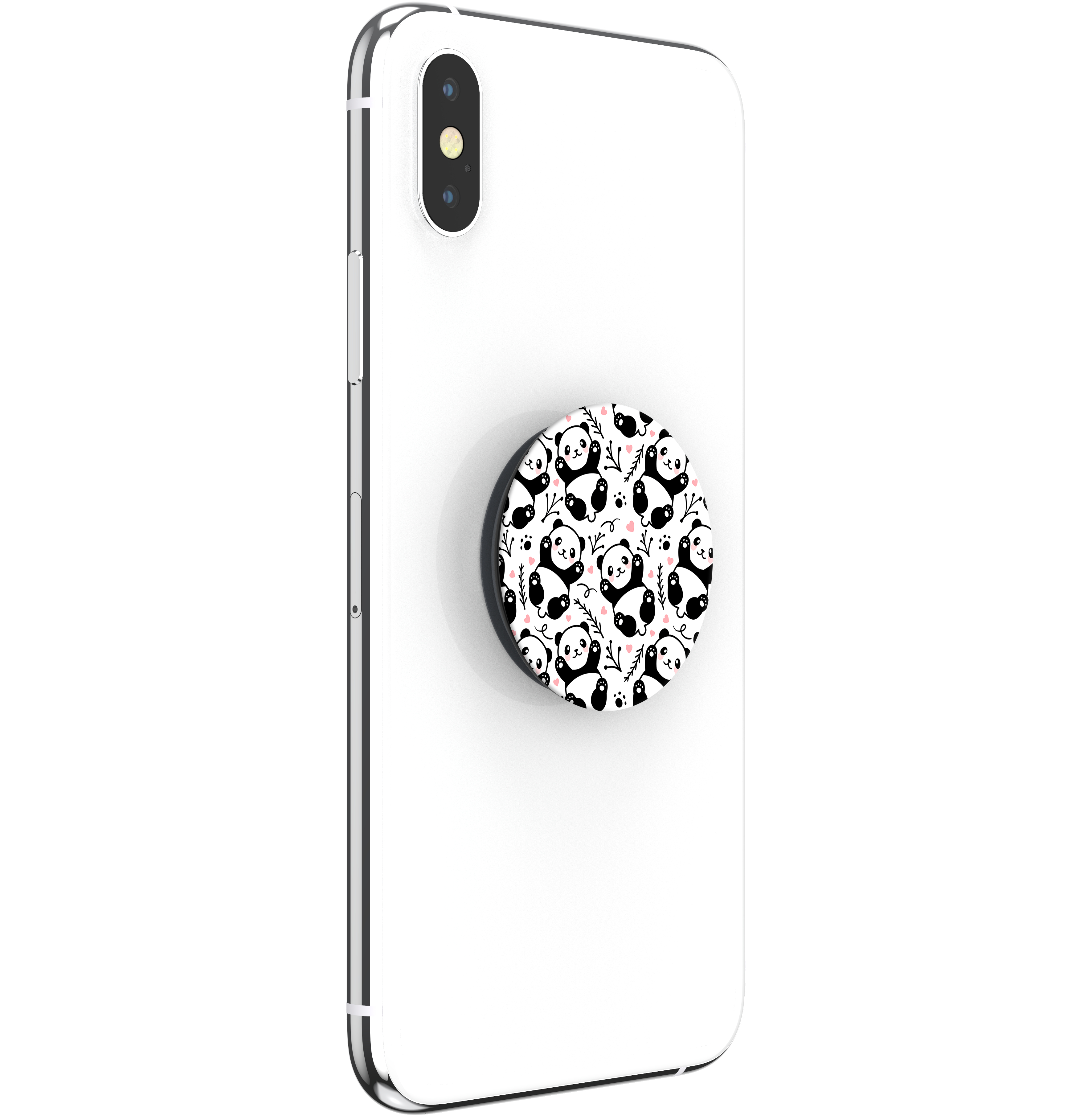 PopSockets Panda in Black Pink & White AFB1421 PopGrip: Impugnatura per Telefoni Cellulari e Tablet Intercambiabile