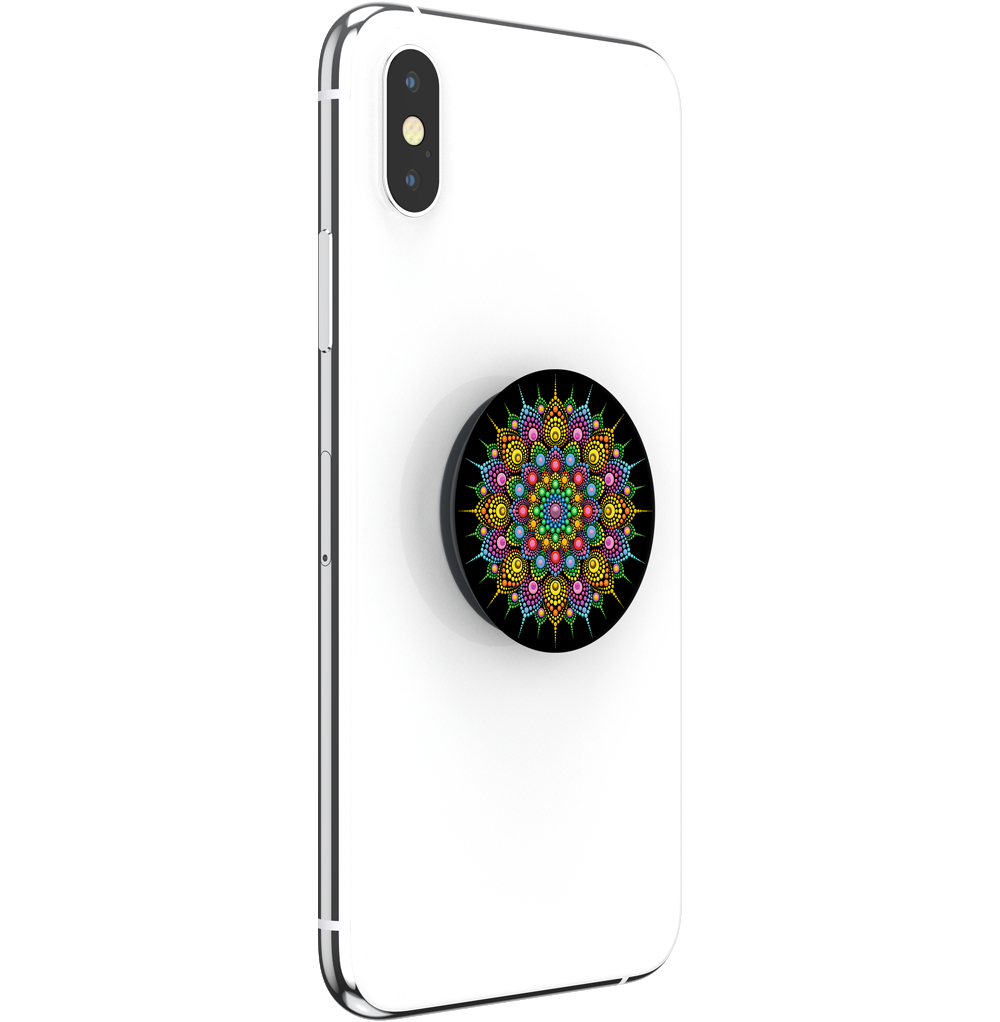 POPSOCKETS PopGrip Basic Pearl Mandala Handyhalterung, Mehrfarbig