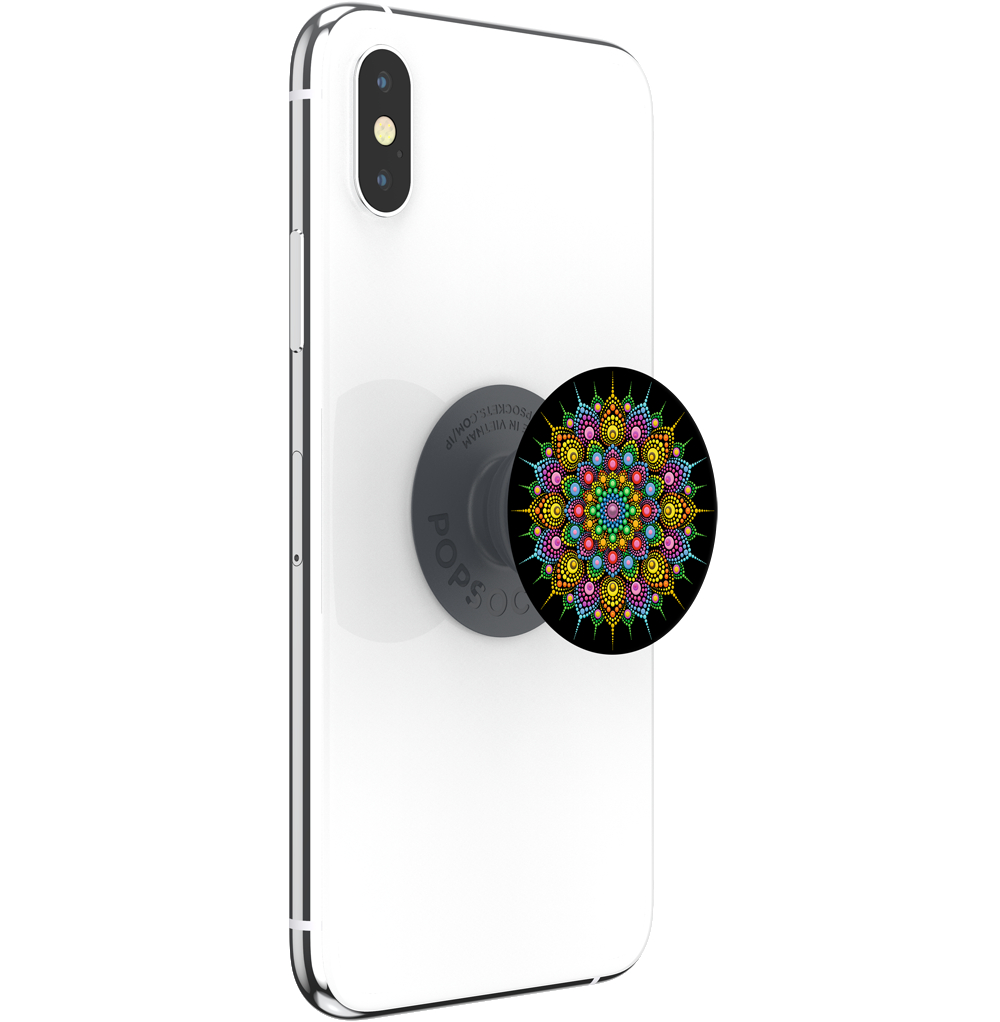 POPSOCKETS PopGrip Basic Pearl Mandala Handyhalterung, Mehrfarbig