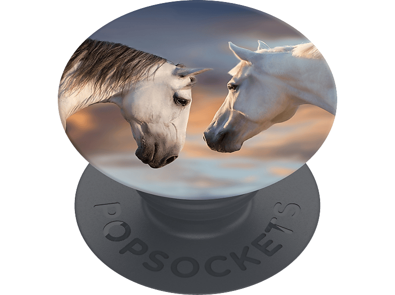 POPSOCKETS PopGrip Basic Sunset Horses Handyhalterung, Mehrfarbig