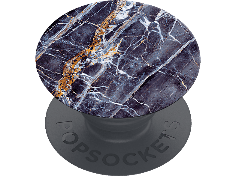POPSOCKETS PopGrip Basic Gold On Dark Marble Handyhalterung, Mehrfarbig