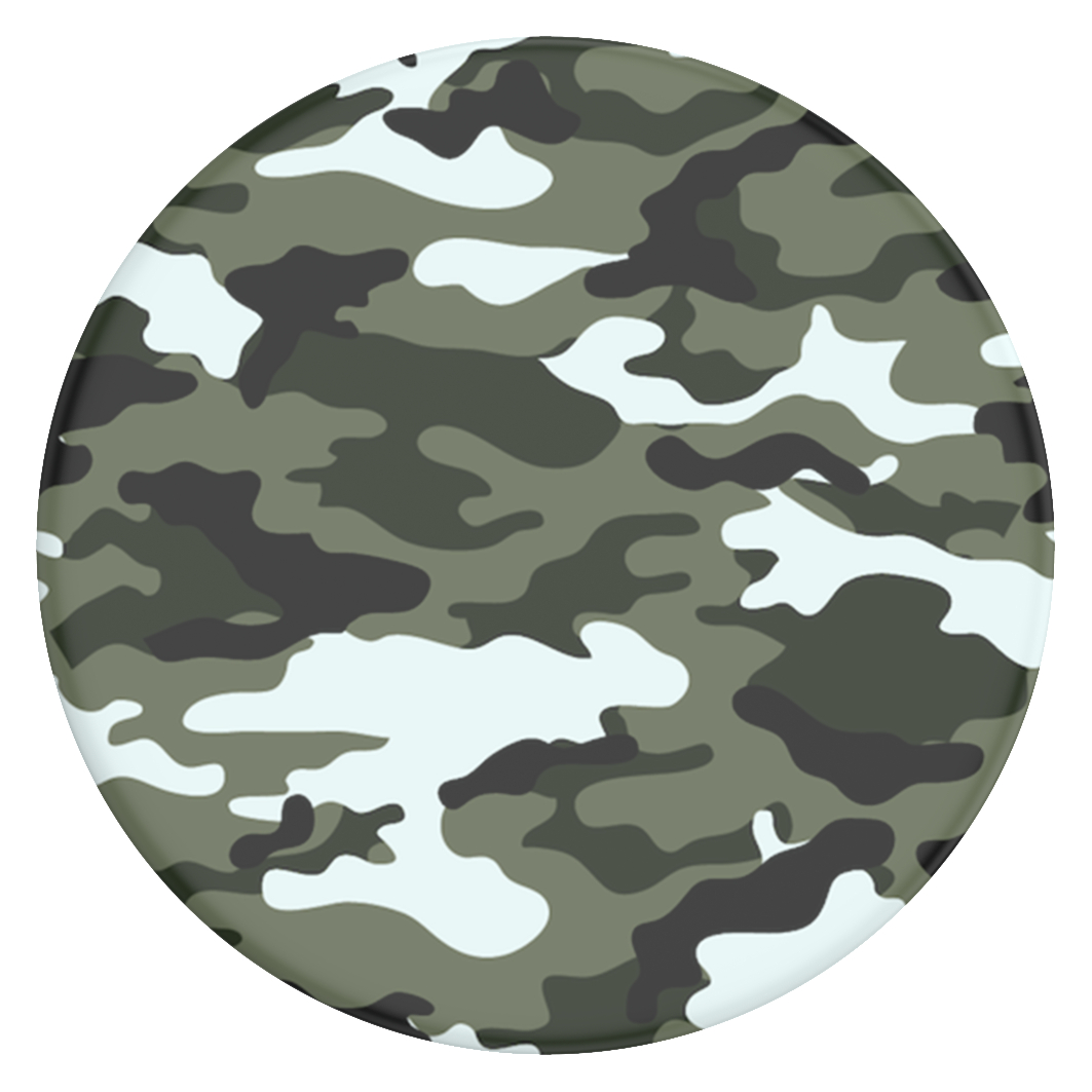 POPSOCKETS PopGrip Basic Dark Green Camo Handyhalterung, Mehrfarbig