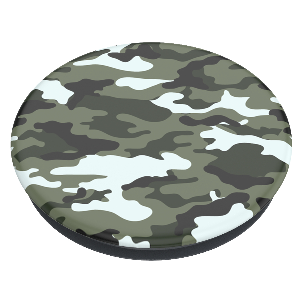 POPSOCKETS PopGrip Basic Dark Green Camo Handyhalterung, Mehrfarbig