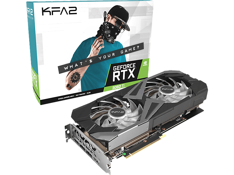 KFA2 GeForce RTX™ 3060 8GB 1-Click (36ISL6MD1WTK) (NVIDIA, Ti EX Grafikkarte) LHR OC
