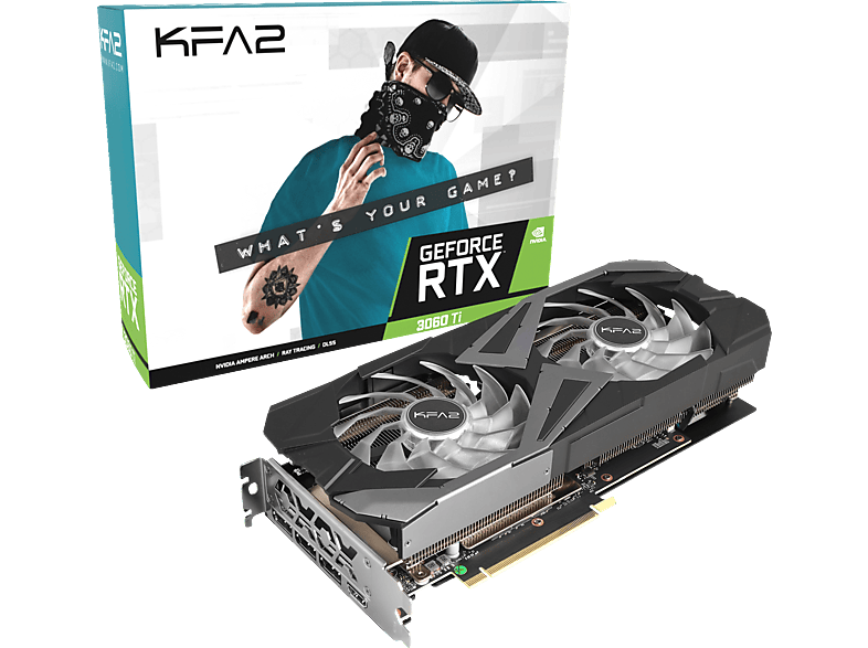 KFA2 GeForce RTX™ 3060 (36ISL6MD1WTK) 1-Click Grafikkarte) EX (NVIDIA, Ti OC 8GB LHR