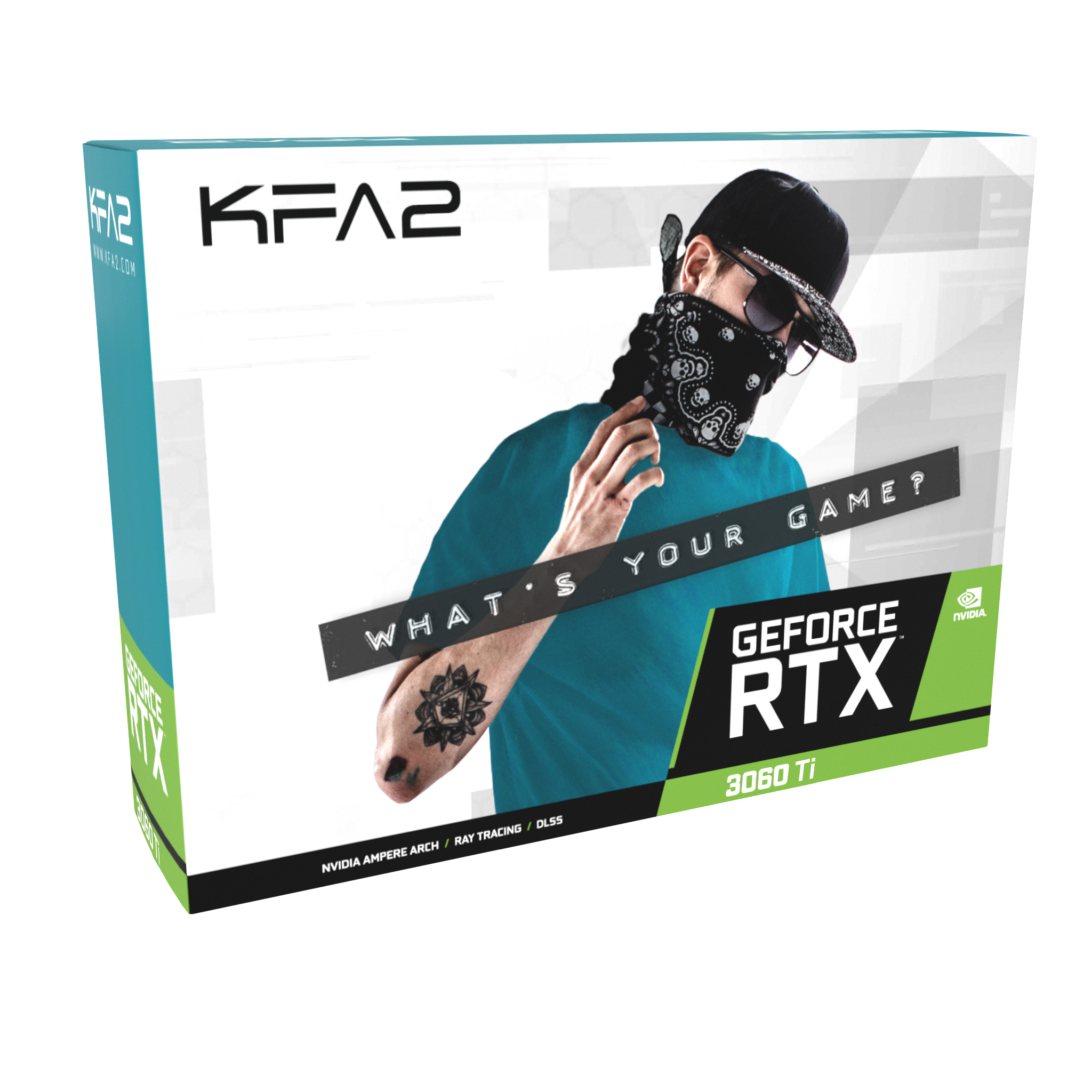 KFA2 GeForce RTX™ 3060 Ti 1-Click EX 8GB OC Grafikkarte) LHR (NVIDIA, (36ISL6MD1WTK)