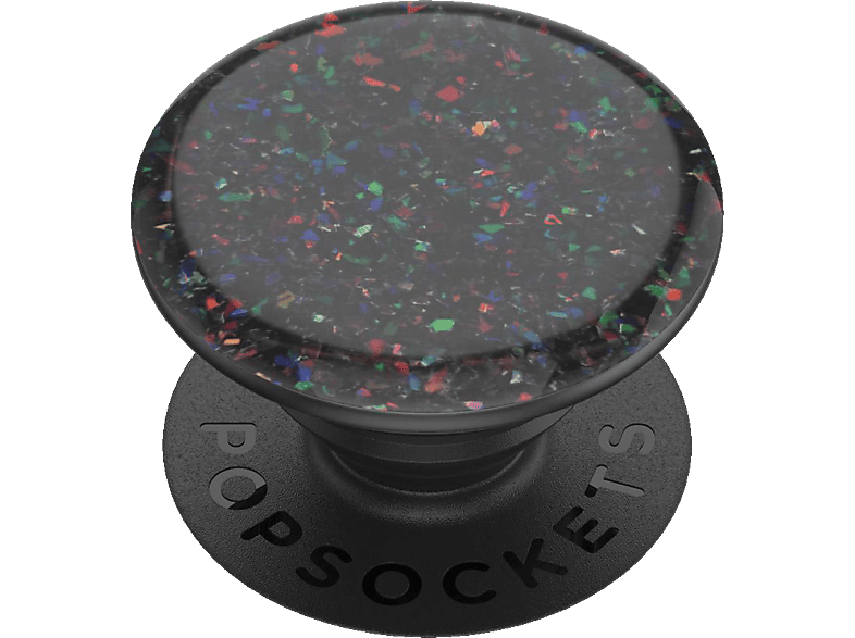 Popsockets Phone Grip & Stand, Austauschbar - Iridescent Confetti Oil Slick; Zusammenklappbarer Griff