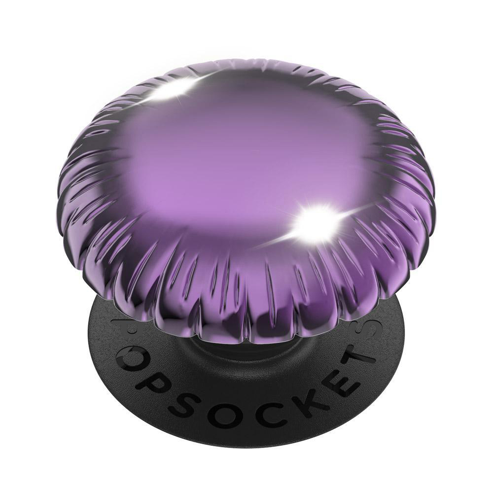 POPSOCKETS PopGrip Basic Balloon Handyhalterung, Violett Purple Foil