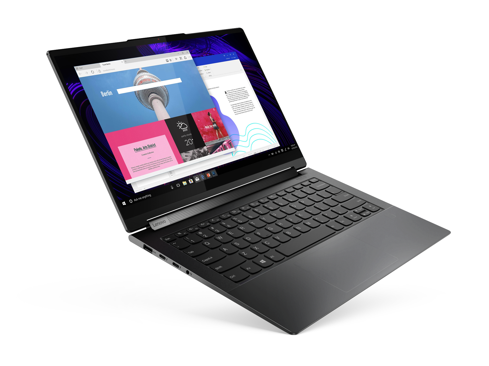 LENOVO Yoga 9i, Premium Convertible mit 14 Zoll Display, Intel® Core™ i7 Prozessor, 16 GB RAM, 512 GB SSD, EVO, Intel Iris Xe Grafik, Shadow Black