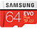 SAMSUNG 64GB Evo Plus MicroSDXC UHS-I U1 (100MB/S-20MB/S) Full HD MB-MC64HA/APC