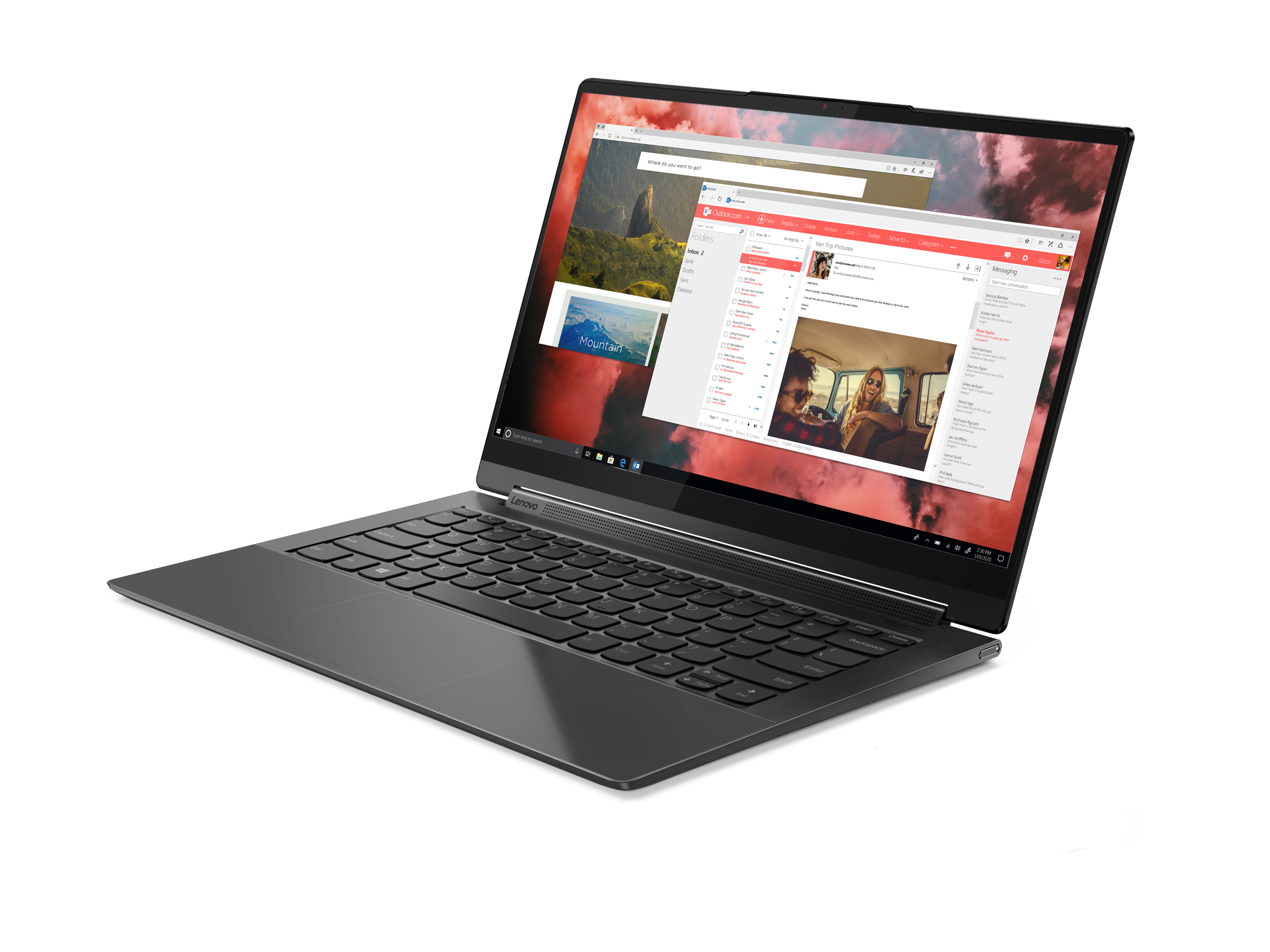 LENOVO Yoga 9i, Premium Convertible mit 14 Zoll Display, Intel® Core™ i7 Prozessor, 16 GB RAM, 512 GB SSD, EVO, Intel Iris Xe Grafik, Shadow Black
