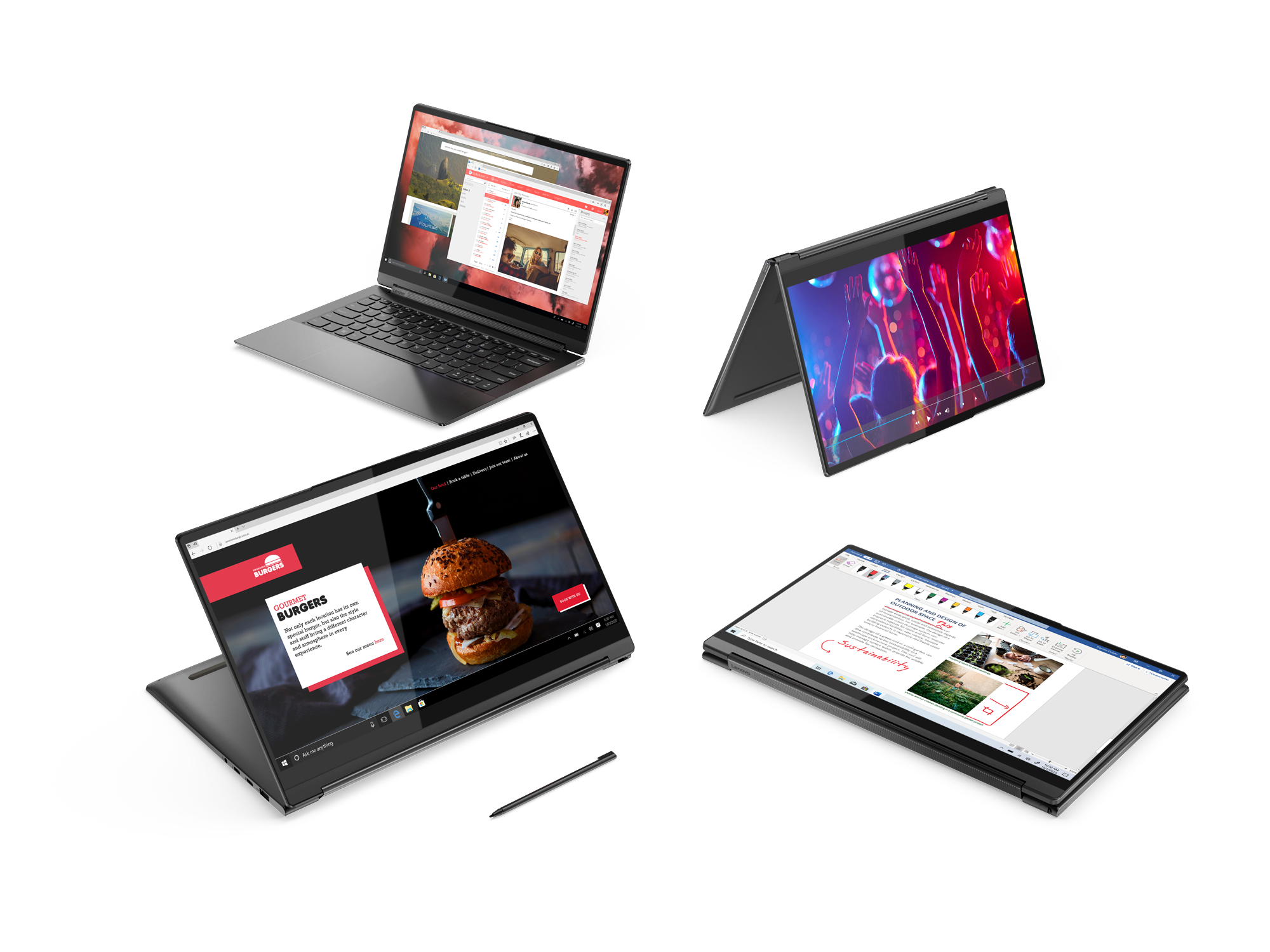 LENOVO Yoga 9i, Premium Convertible mit 14 Zoll Display, Intel® Core™ i7 Prozessor, 16 GB RAM, 512 GB SSD, EVO, Intel Iris Xe Grafik, Shadow Black