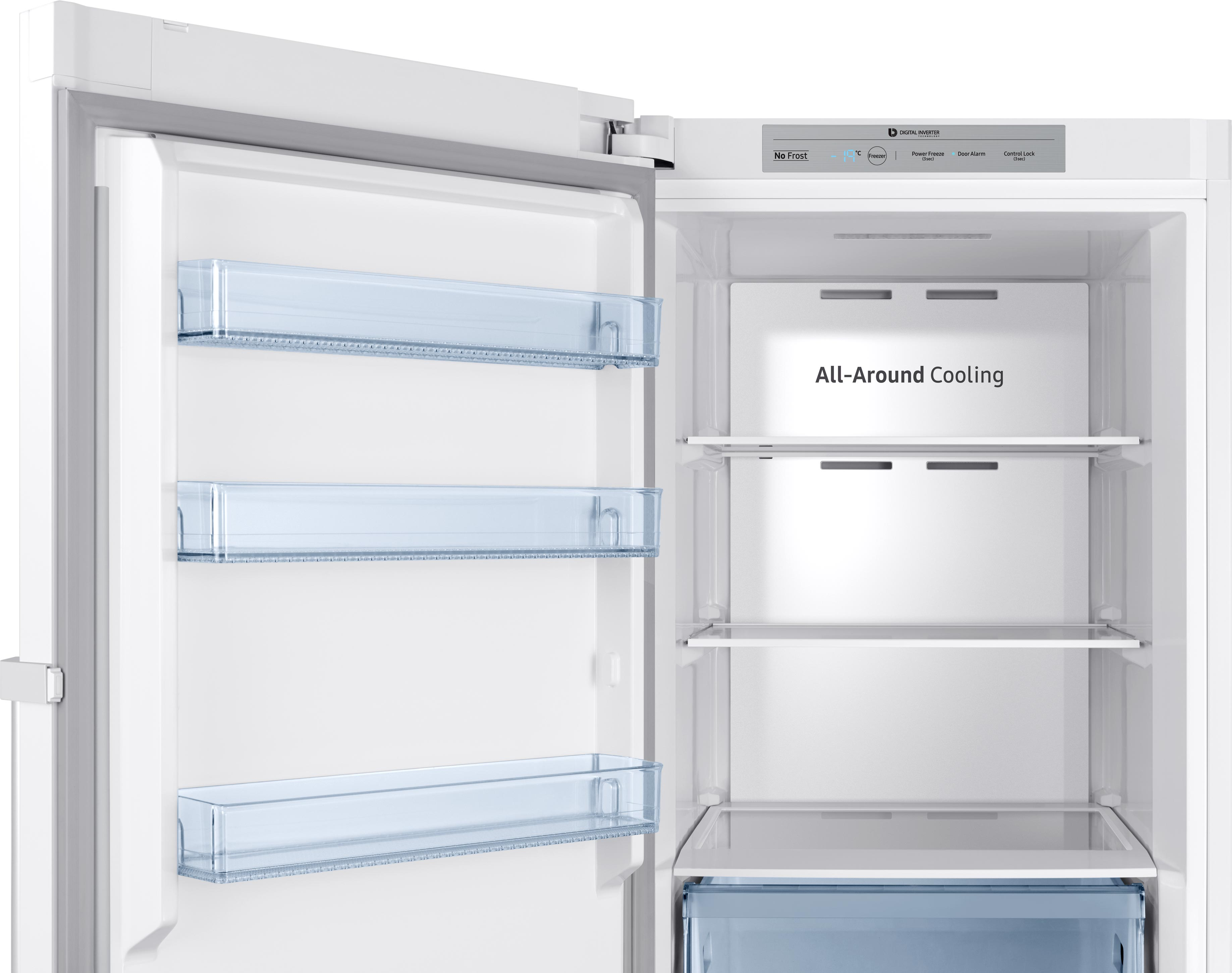 SAMSUNG RZ32M700EWW/EG Gefrierschrank (E, 323 l, 1850 mm hoch)
