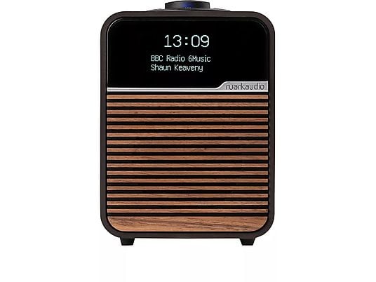 Radio portátil - Ruark Audio R1 Mk4, 9 W, Bluetooth, Jack de 3.5 mm, USB 2.0, DAB/DAB+, Wallnut
