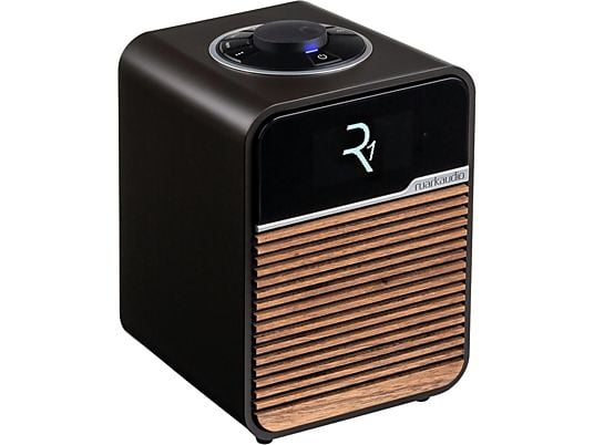 Radio portátil - Ruark Audio R1 Mk4, 9 W, Bluetooth, Jack de 3.5 mm, USB 2.0, DAB/DAB+, Wallnut