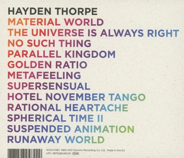 Hayden Thorpe - MOONDUST MY DIAMOND - (CD) FOR