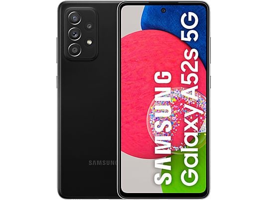 Móvil - Samsung Galaxy A52s 5G, Negro, 128 GB, 6 GB RAM, 6.5" FHD+, Snapdragon 778G, 4500 mAh, Android
