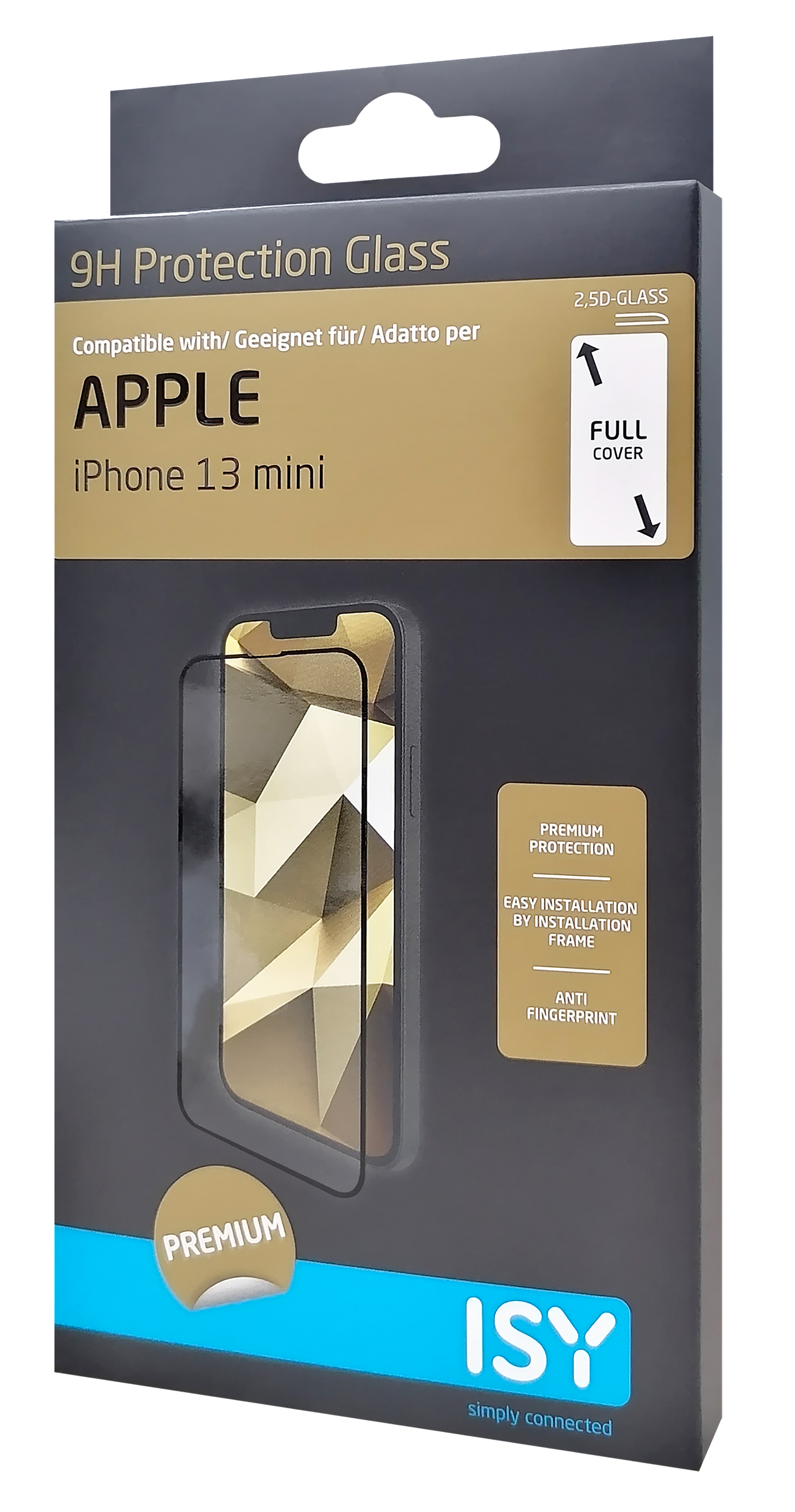 ISY IPG Displayschutz (für Apple iPhone 13 Mini) Handy