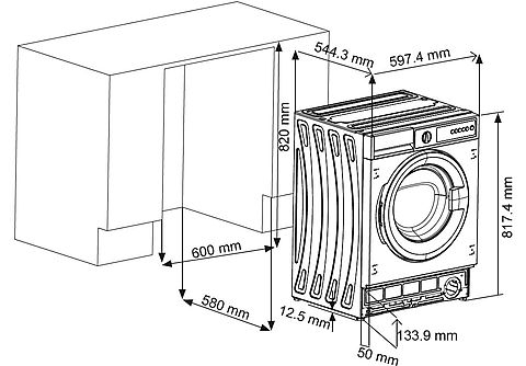 Waschmaschine SHARP ES-NIB814BWC-DE Waschmaschine (8 kg, 1330 U/Min., C,  Pumpenfilter) | MediaMarkt