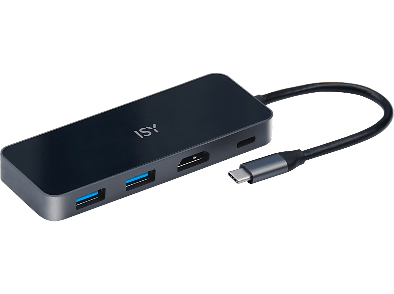 ISY Iad-1027 Usb-c 3x Usb-a & (micro)sd Kaartlezer