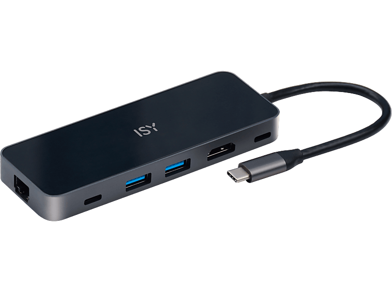 ISY Iad-1024 Usb-c Naar 2x Usb-a Hdmi & Lan Adapter