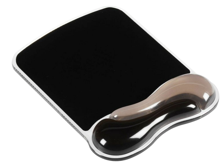 KENSINGTON Zselés egéralátét csuklótámasszal, fekete-szürke (62399)