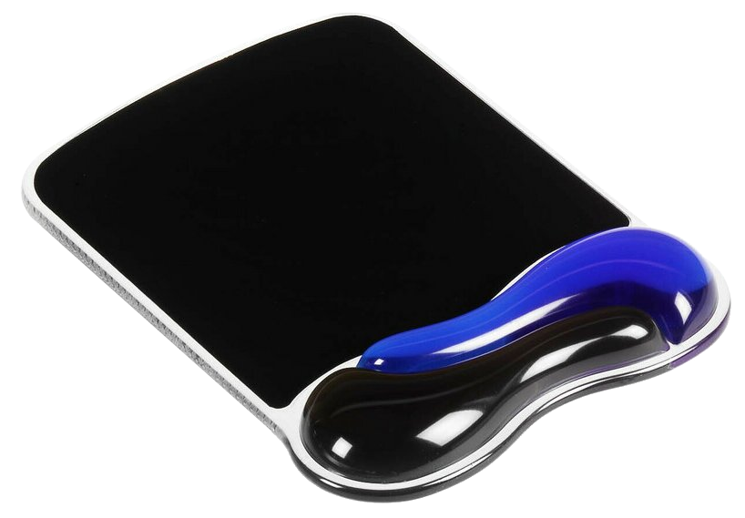 KENSINGTON Zselés egéralátét csuklótámasszal, kék-szürke (62401)