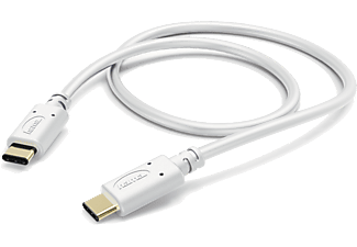HAMA Type-C/Type-C USB 2.0 adatkábel, 1 méter, fehér (183330)