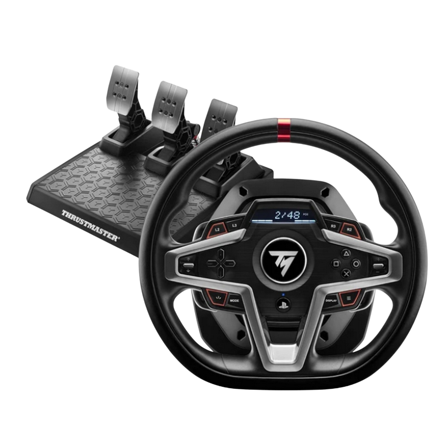 Thrustmaster T248 Volante de carreras y pedales ps5 ps4 pc hybrid drive con dynamic force feedback 4 modos ps4ps5pc