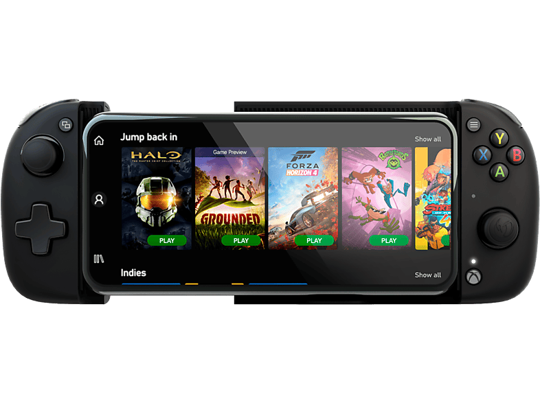 REACONDICIONADO Seminuevo Muy bueno Mando - Compact Nacon MG-X, 20 h, Para Android, USB-C, Bluetooth 4.2, Hasta 6.7", Negro