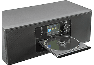 Radio - Peaq PDR 370 BT-B, 10 W, DAB+, FM, Radio Internet, Bluetooth, Wi-Fi, Reproductor CD, Negro