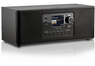 Radio - Peaq PDR 270 BT-B, 10 W, DAB+, FM, Radio Internet, Bluetooth, Wi-Fi, Negro