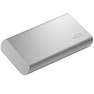 Disco duro externo SSD 2 TB - LaCie STKS2000400, SSD, USB-C, Escritura 1000 MB/s, Lectura 1050 MB/s, Plata