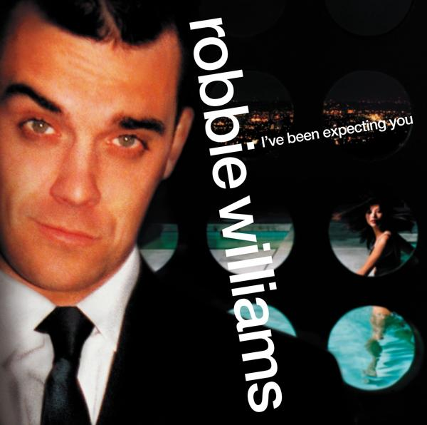 Robbie Williams arca elöl, mellette az album címe.