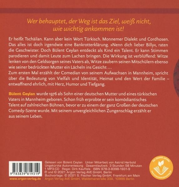 Buchcover: Deutscher Text, Foto des Autors und Verlagsdetails.